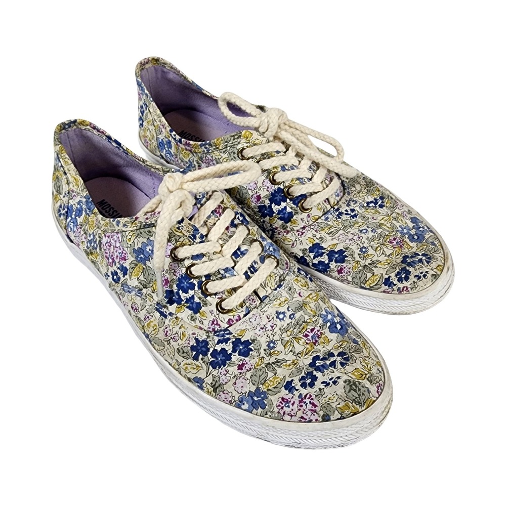 Mossimo Supply Co Floral Flowers Canvas Sneakers Womens Size 7 Shoes